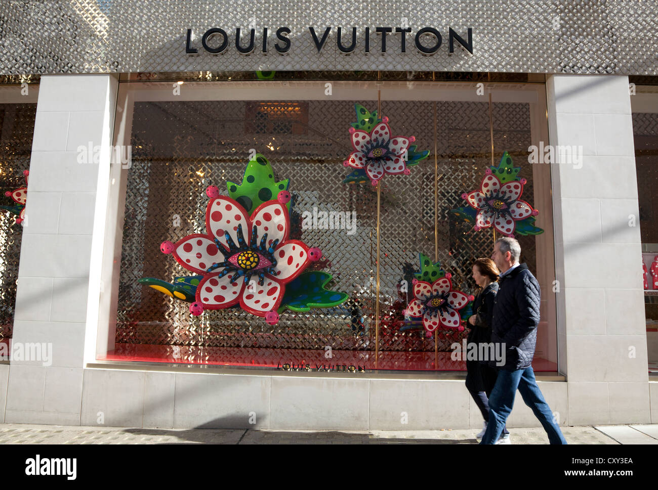 Negozio Louis Vuitton a New Bond Street, Londra Foto Stock