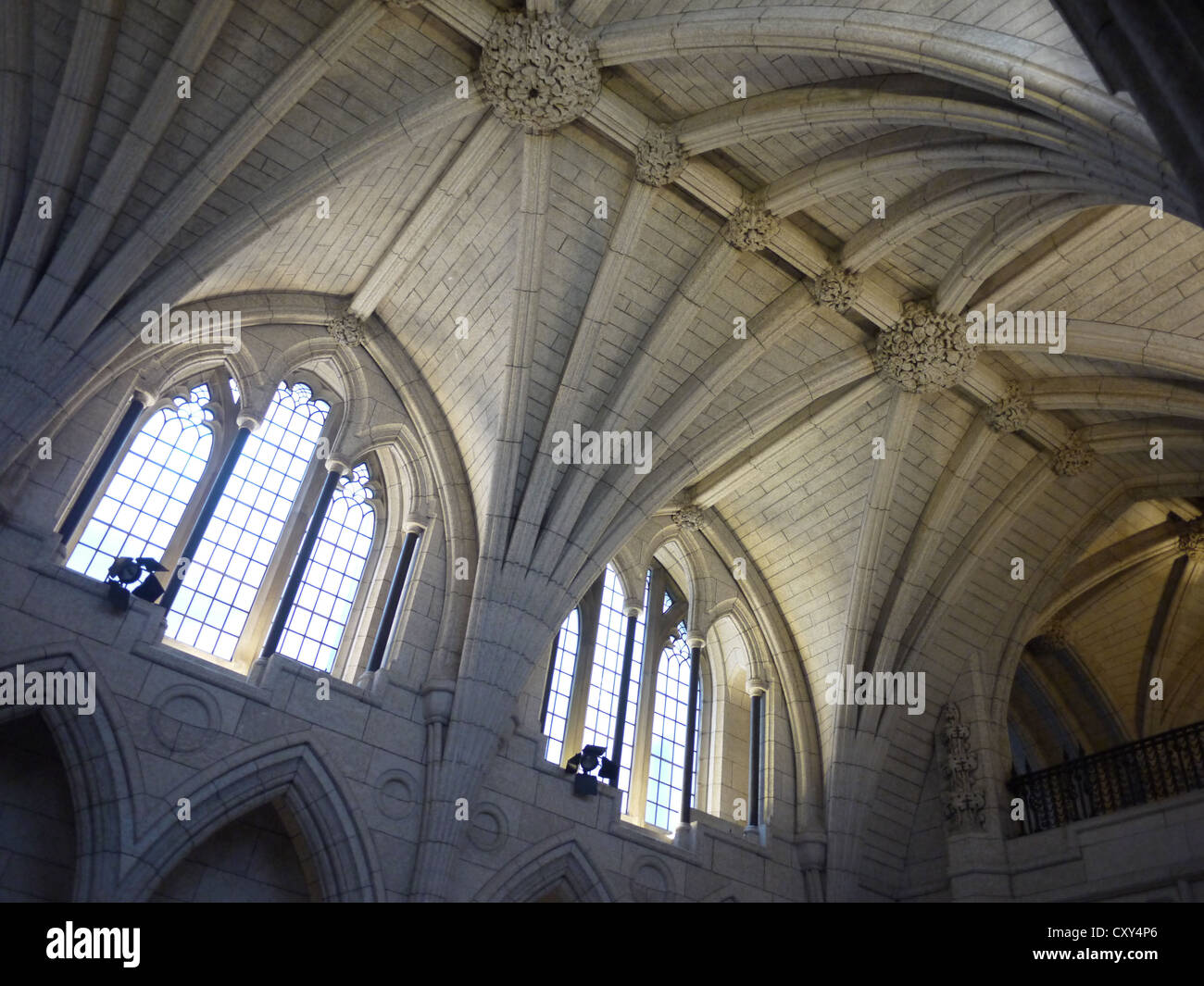 Collina del Parlamento architettura a soffitto windows Foto Stock