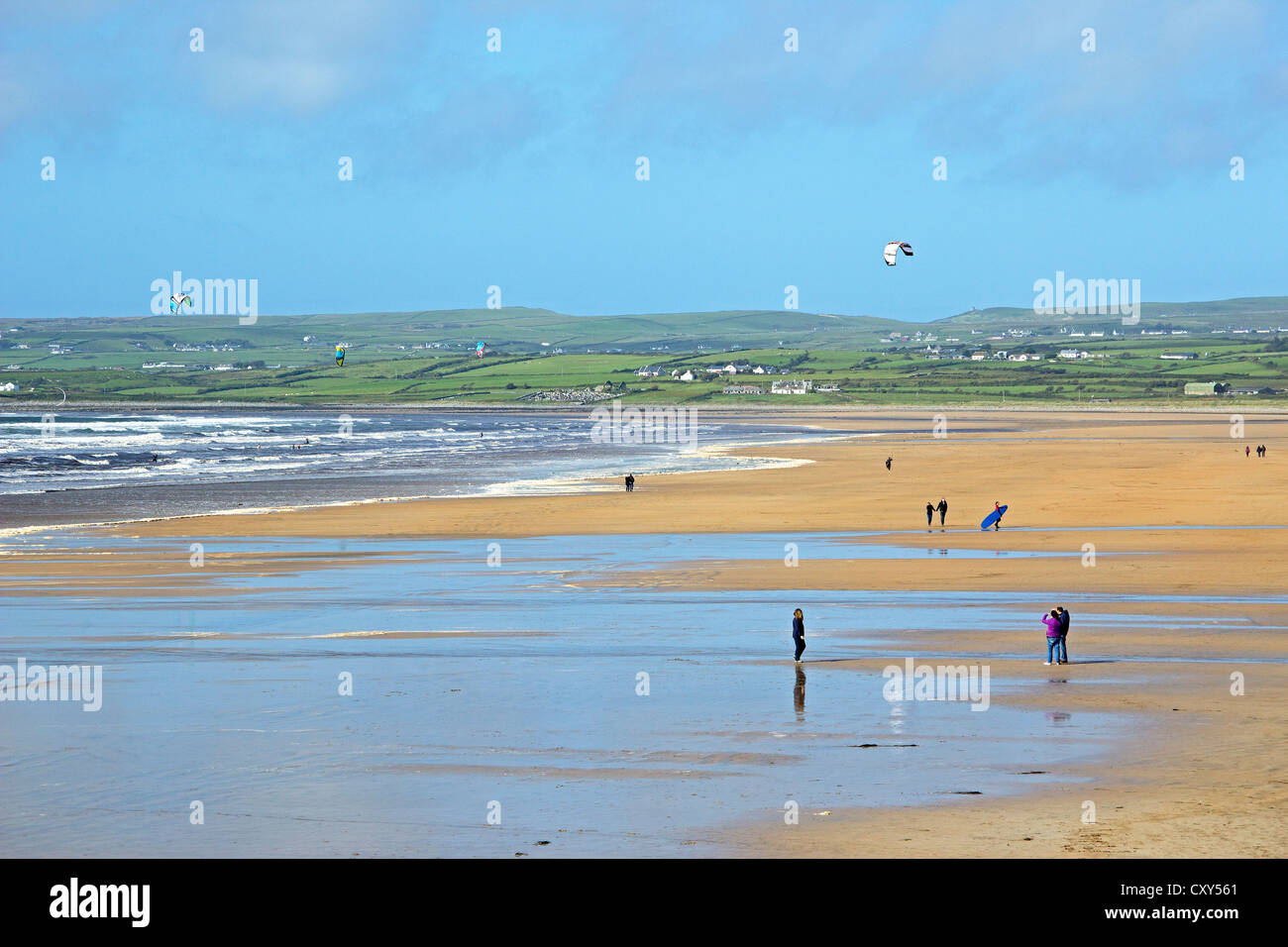 Spiaggia, Lahinch, Co. Clare, Repubblica di Irlanda Foto Stock