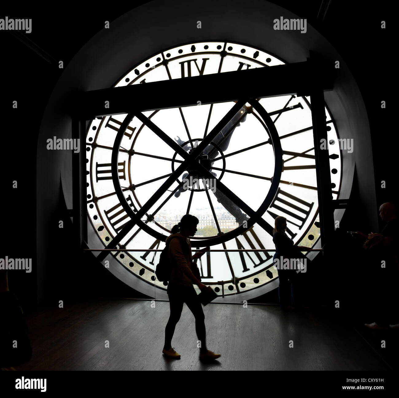 Musée d'Orsay, Parigi, Francia, orologio nel Musée d'Orsay, Parigi, Francia Foto Stock