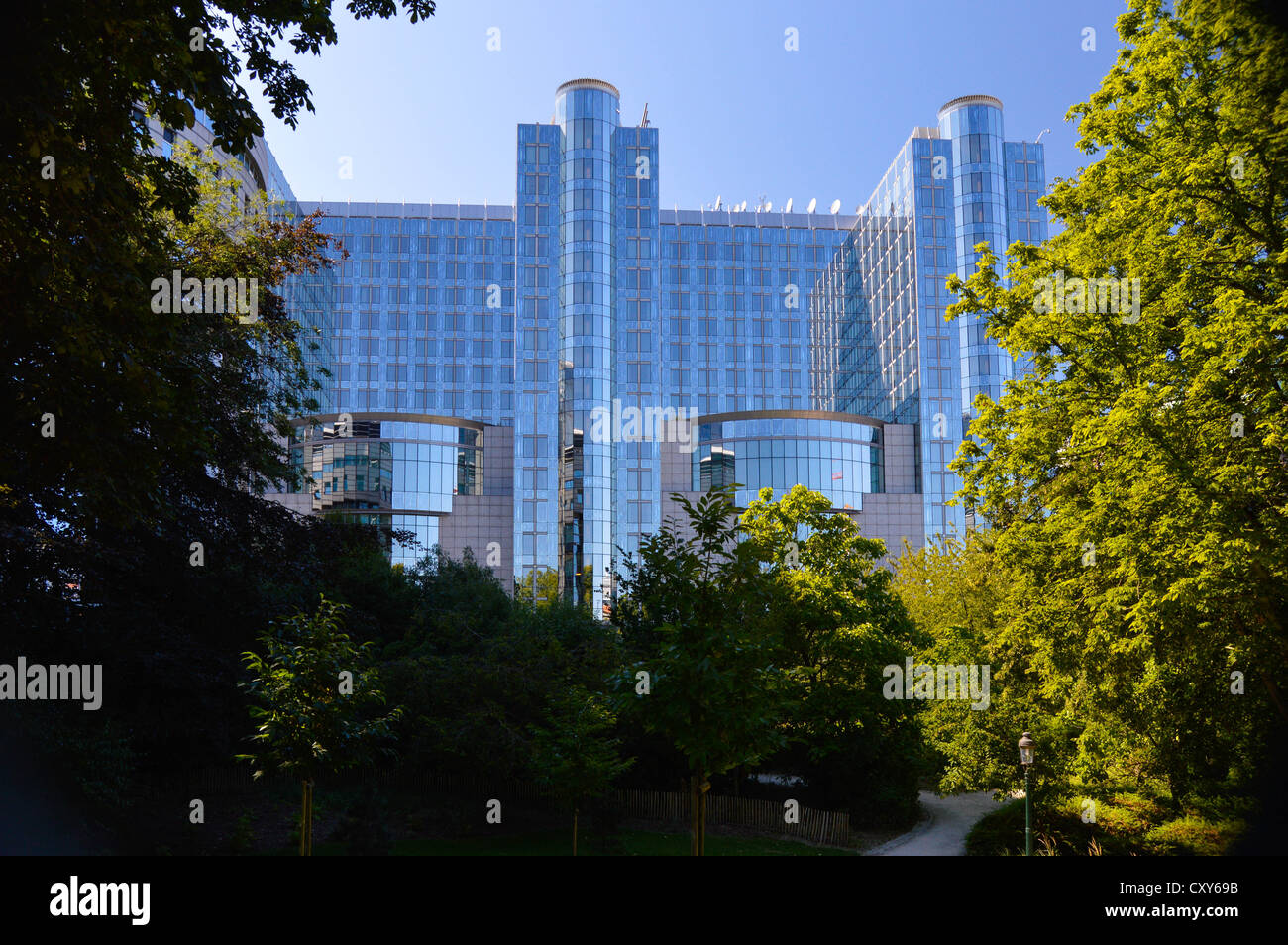 Edificio del Parlamento europeo a Bruxelles, Belgio, Europa Unione Europea Foto Stock