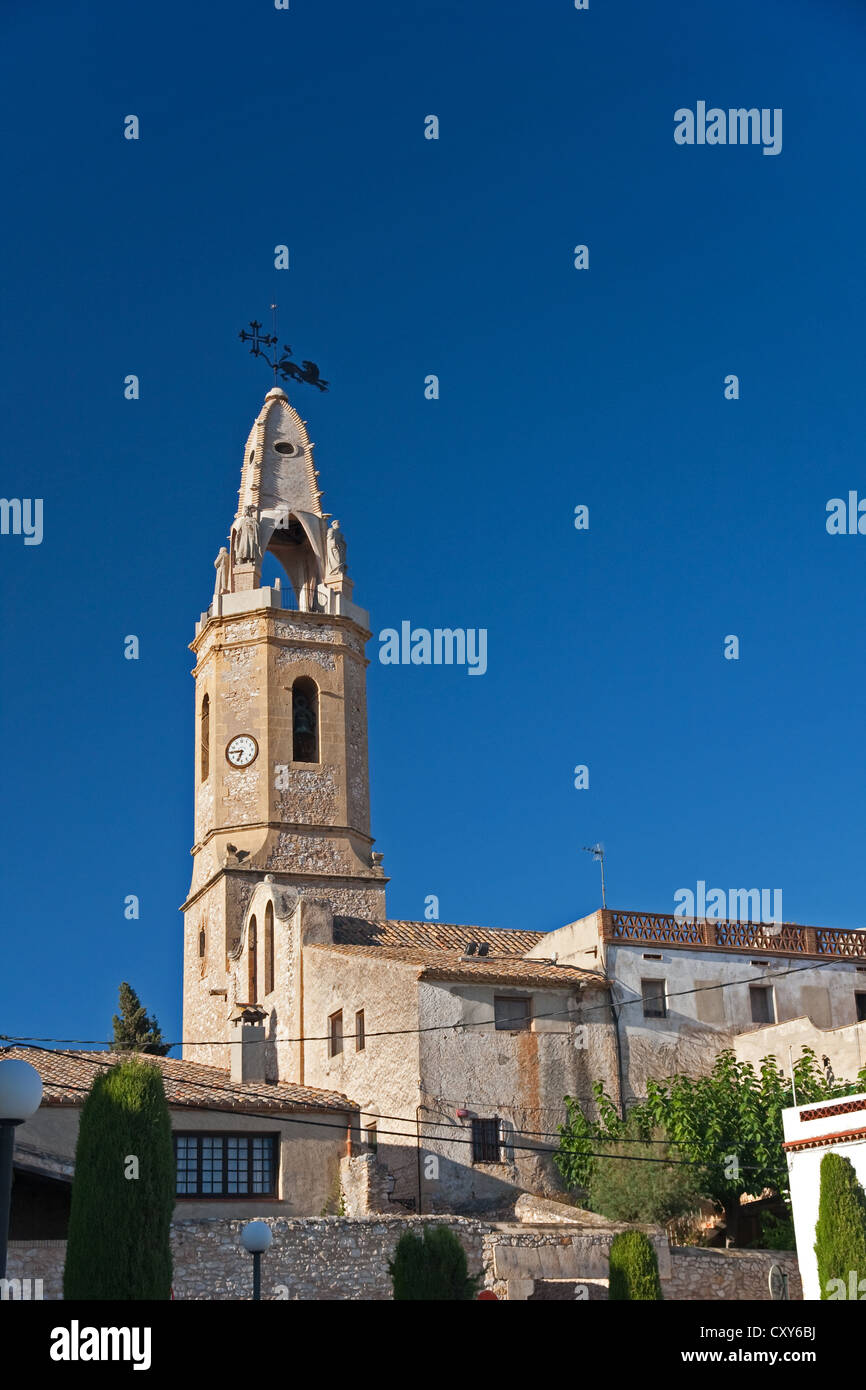Chiesa parrocchiale di San Jaume, Creixell, Tarragona Foto Stock