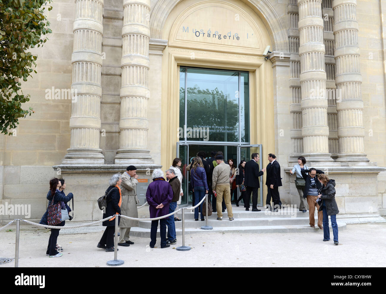 Musee de l'Orangerie, Parigi, Francia, esterno del Musee de l'Orangerie, Parigi, Francia Foto Stock