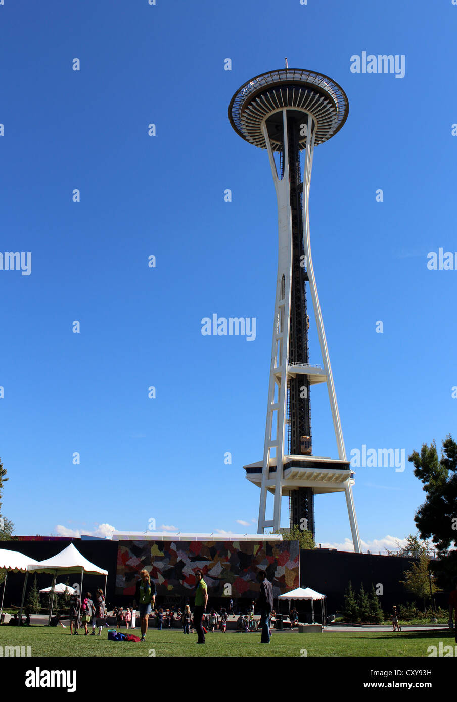 Seattle Space Needle Tower, Seattle, Washington, Stati Uniti d'America Foto Stock