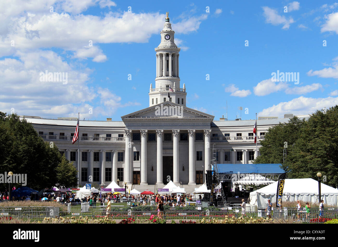 Denver City County Building, Denver Civic Center, Denver, Colorado, STATI UNITI D'AMERICA Foto Stock