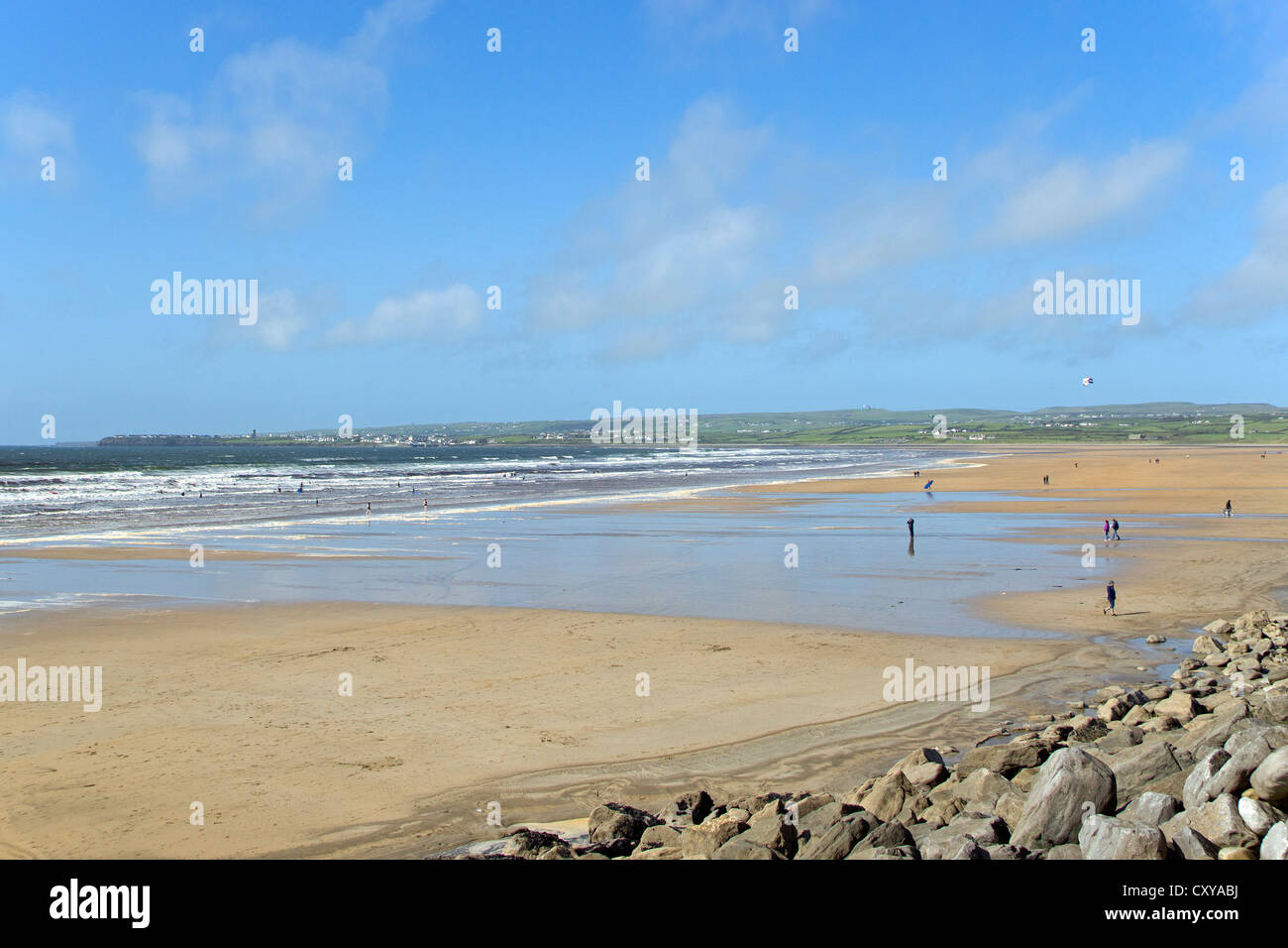 Spiaggia, Lahinch, Co. Clare, Repubblica di Irlanda Foto Stock