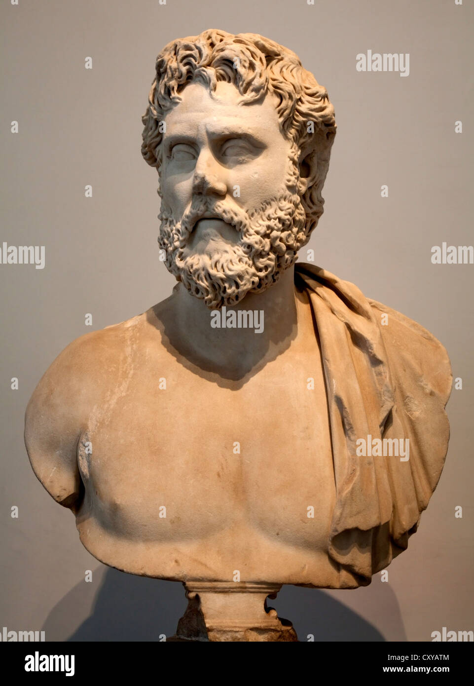 Roma, marzo - 23: Busto dal Museo Palatino. 2012, l'Italia. Foto Stock