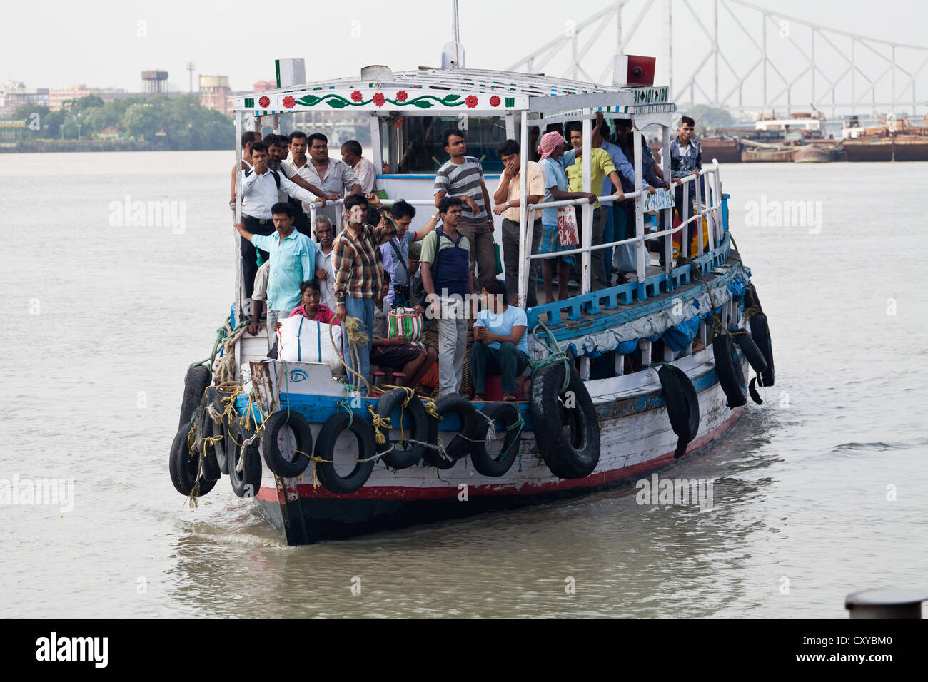 Old Ferry Boat in Kolkata, India Foto Stock