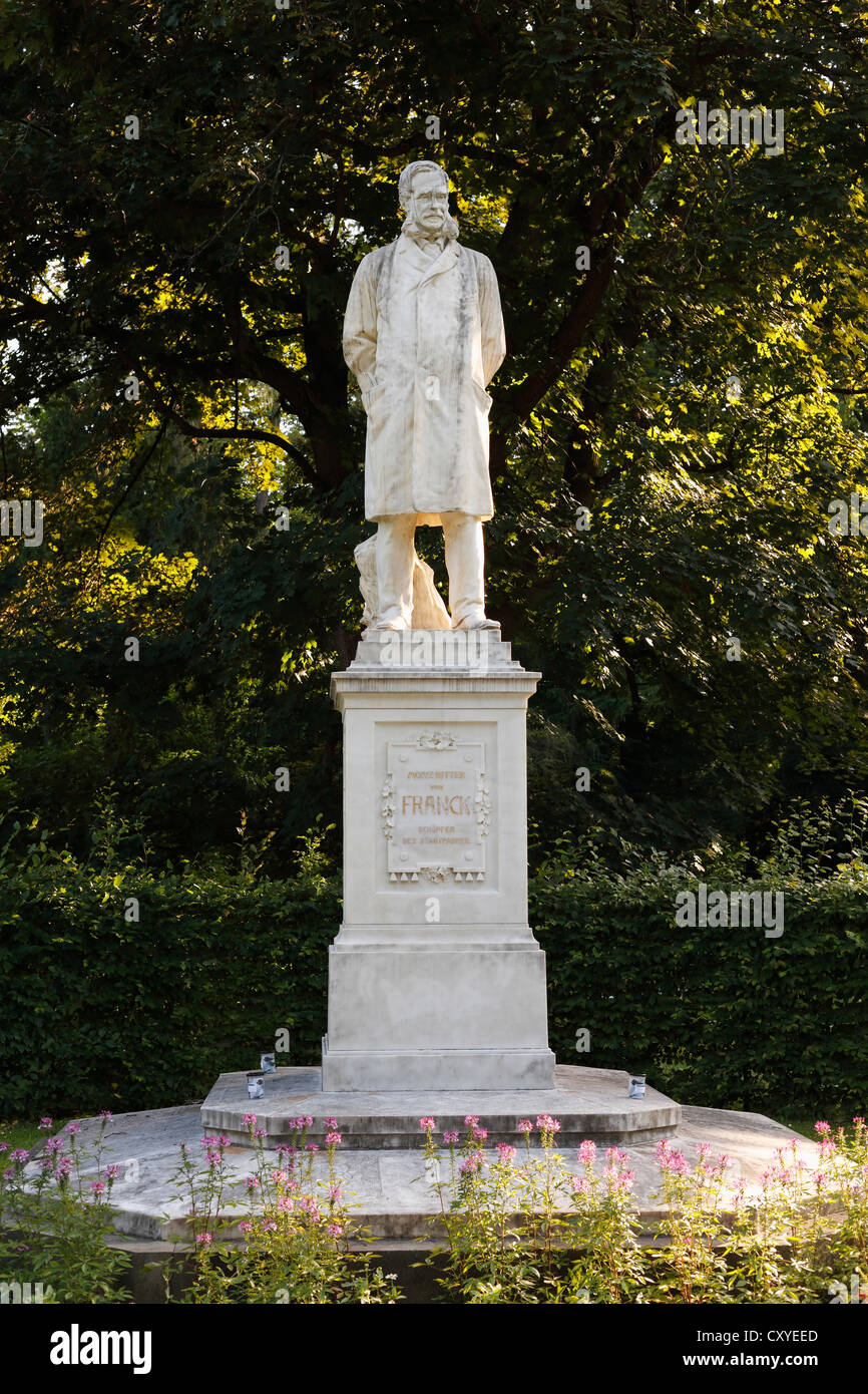 Monumento per Moritz Ritter da Franck, Stadtpark, il parco della città di Graz, Stiria, Austria, Europa PublicGround Foto Stock