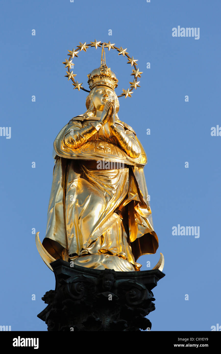 Mariensaeule, St. Mary's Colonna, Am Eisernen Tor square, Graz, Stiria, Austria, Europa PublicGround Foto Stock