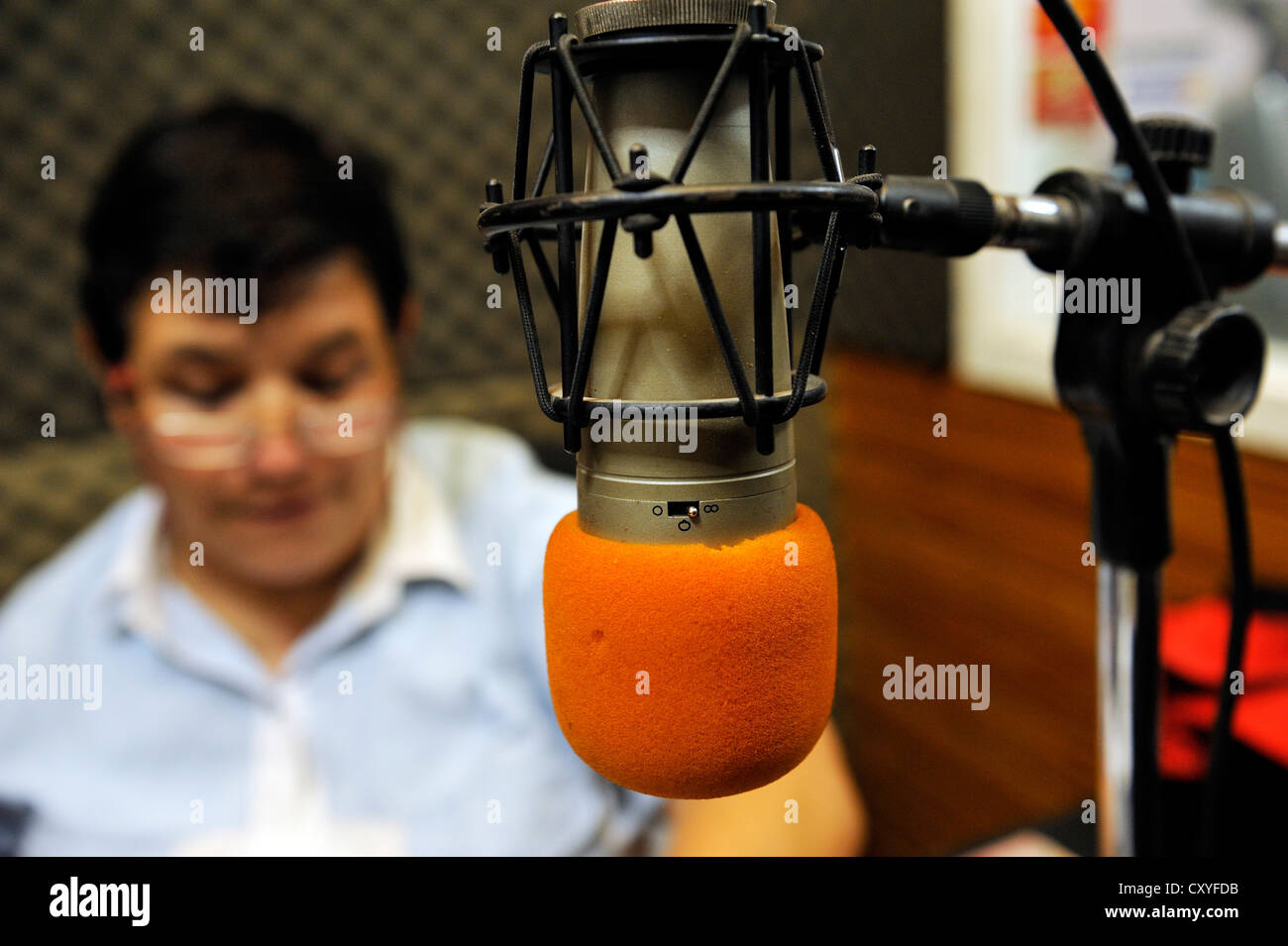 Comunità "Radio FM 96.5 La Posta', azionati dall'organizzazione "El Timbal Culebron', Cuartel V, Moreno, Buenos Aires Foto Stock