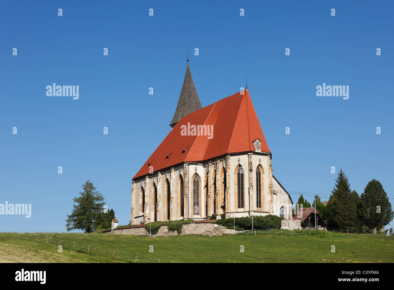 Chiesa parrocchiale di 'Mary in Paradiso", San Marein vicino Knittelfeld, Stiria, Stiria, Austria, Europa PublicGround Foto Stock