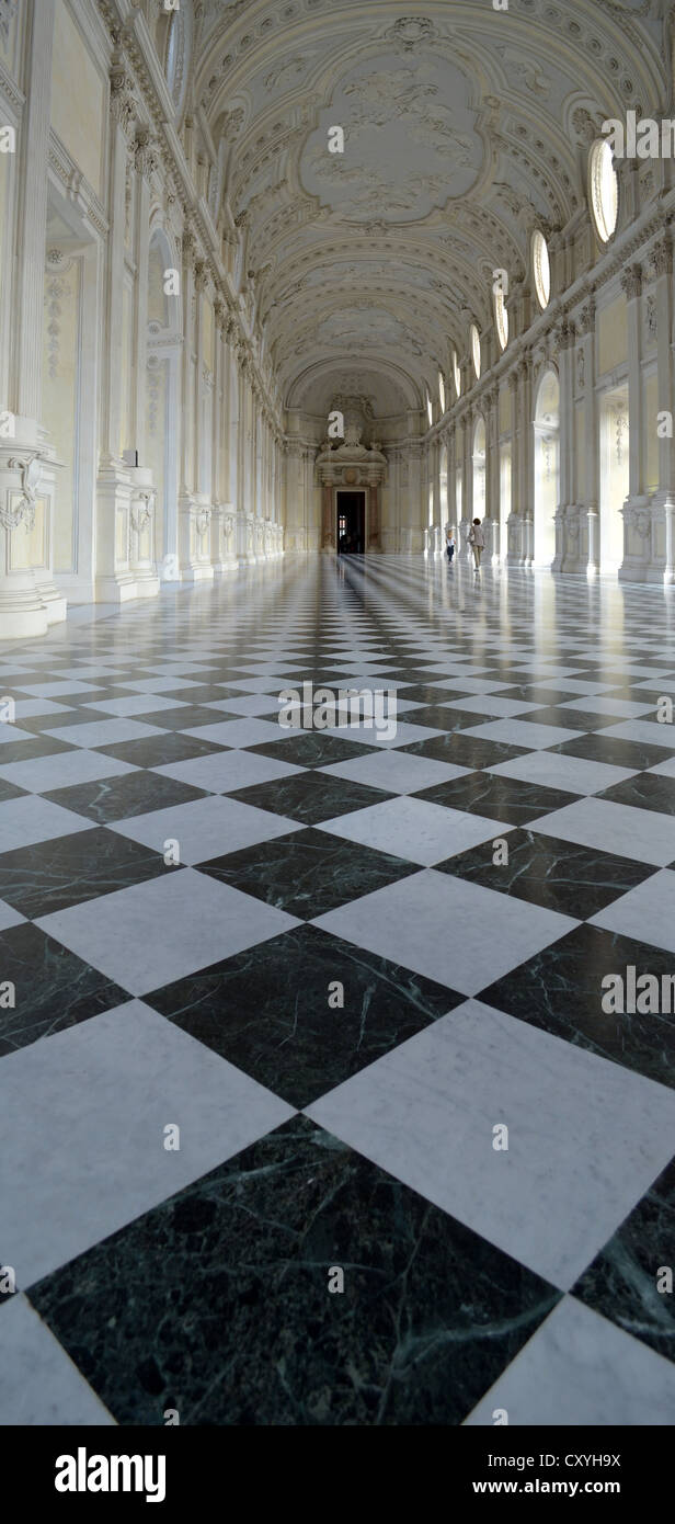 Reggia di Venaria Reale, Italia. Galleria dedicata alla dea Diana Foto Stock