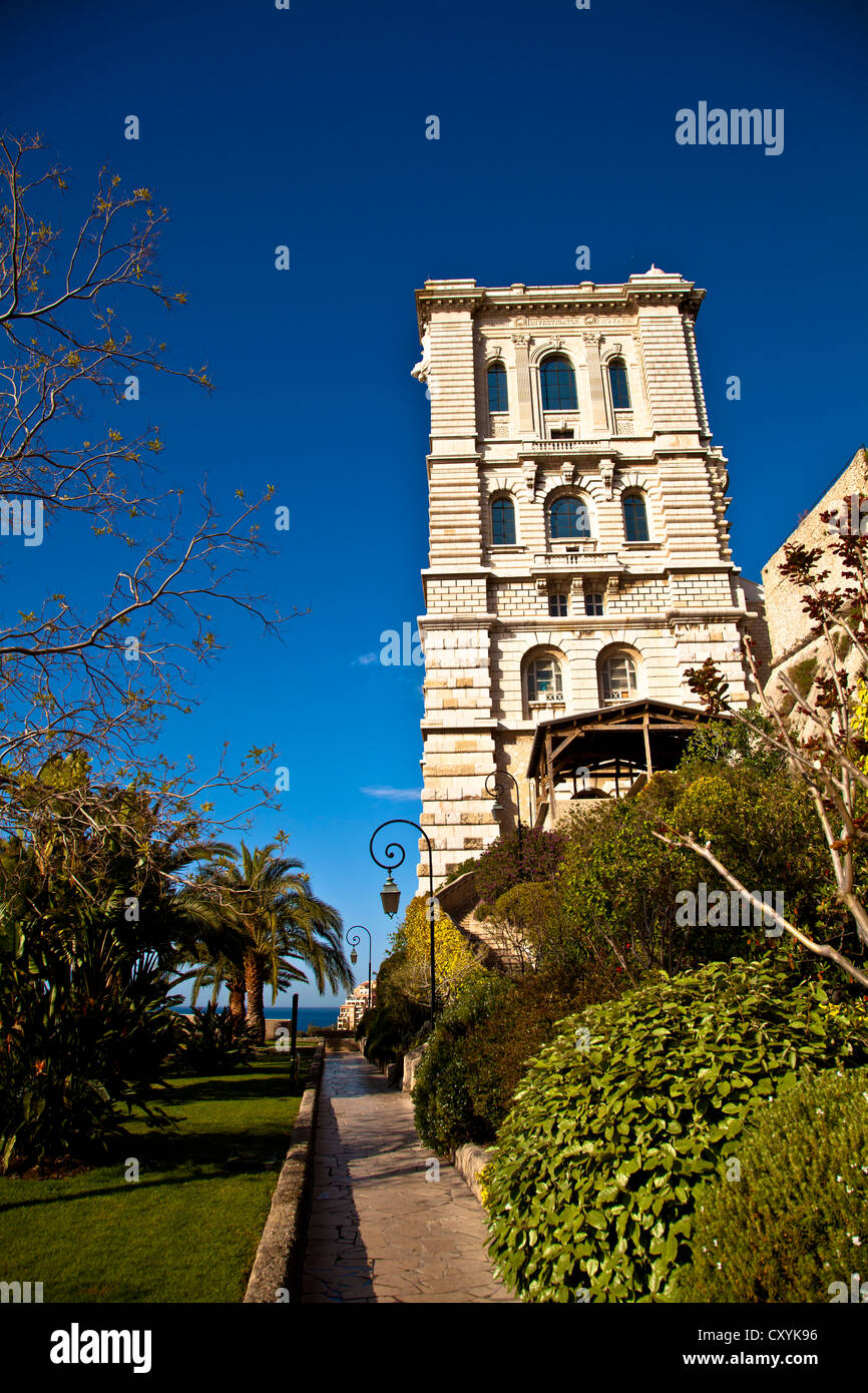 Museo Oceanografico, il Musee Oceanographique, in Le Rocher, Monaco, Europa Foto Stock