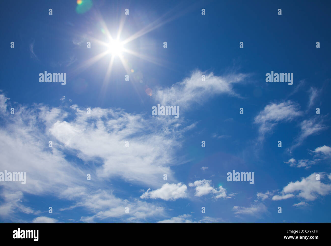 stella-a forma di sole Foto Stock