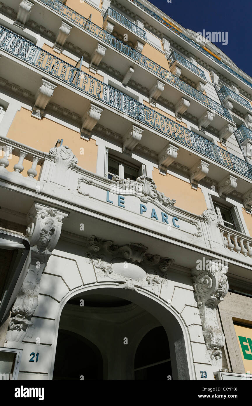 Hotel du Parc, governo Petain residence durante la Seconda Guerra Mondiale, la Vichy, Auvergne Francia, Europa Foto Stock