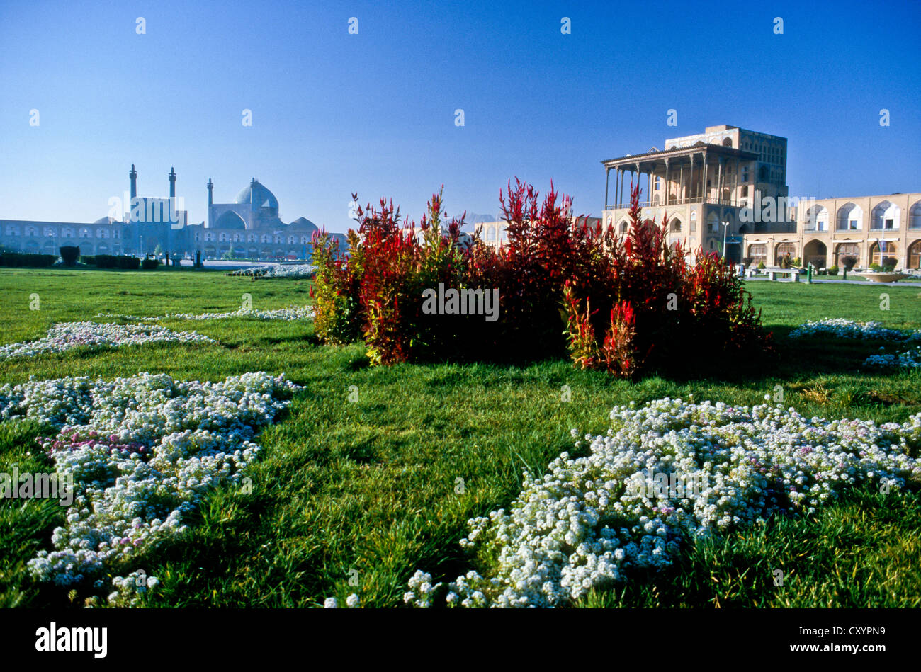 Naghsh-ho JAHAN Piazza e Imam-Mosque, Isfahan, Iran, Asia Foto Stock