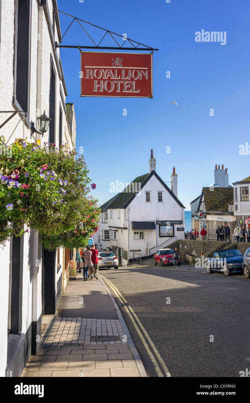 Royal Lion Hotel di Lyme Regis, Dorset, Regno Unito Foto Stock