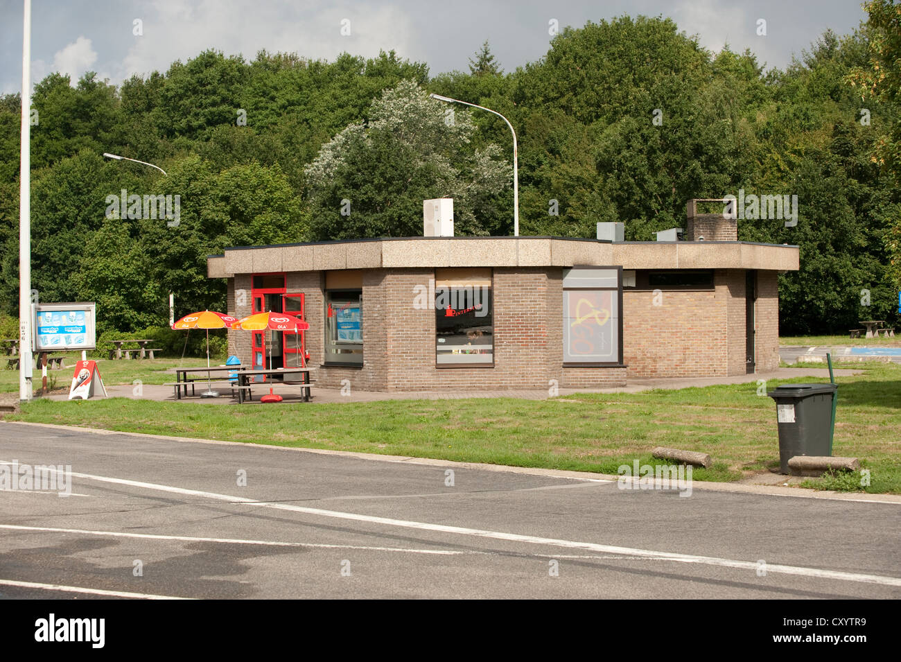 Area di sosta Interstop E314 Zolder Belgio Europa Foto Stock