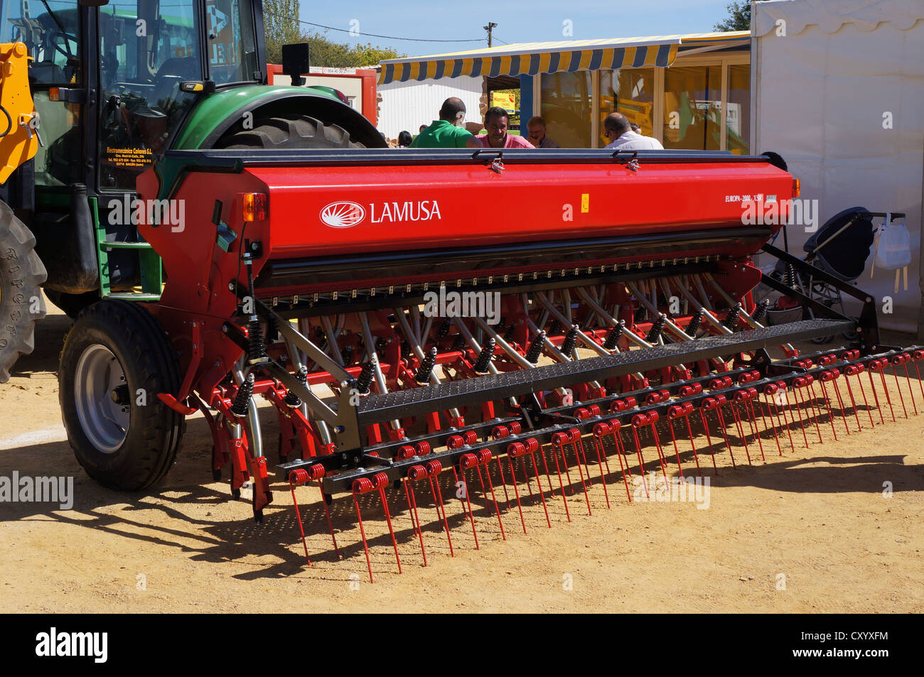 La fiera internazionale del bestiame agro-esposizione industriale, attrezzature vetrina, agricoltura a Zafra, Badajoz, Spagna Foto Stock