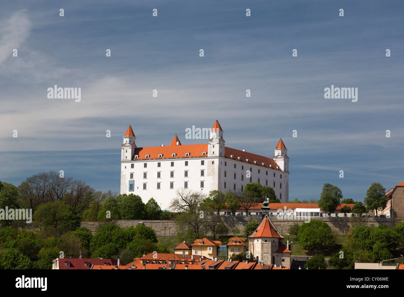 Il castello di Bratislava, Bratislavský Hrad, Repubblica Slovacca, Europa Foto Stock