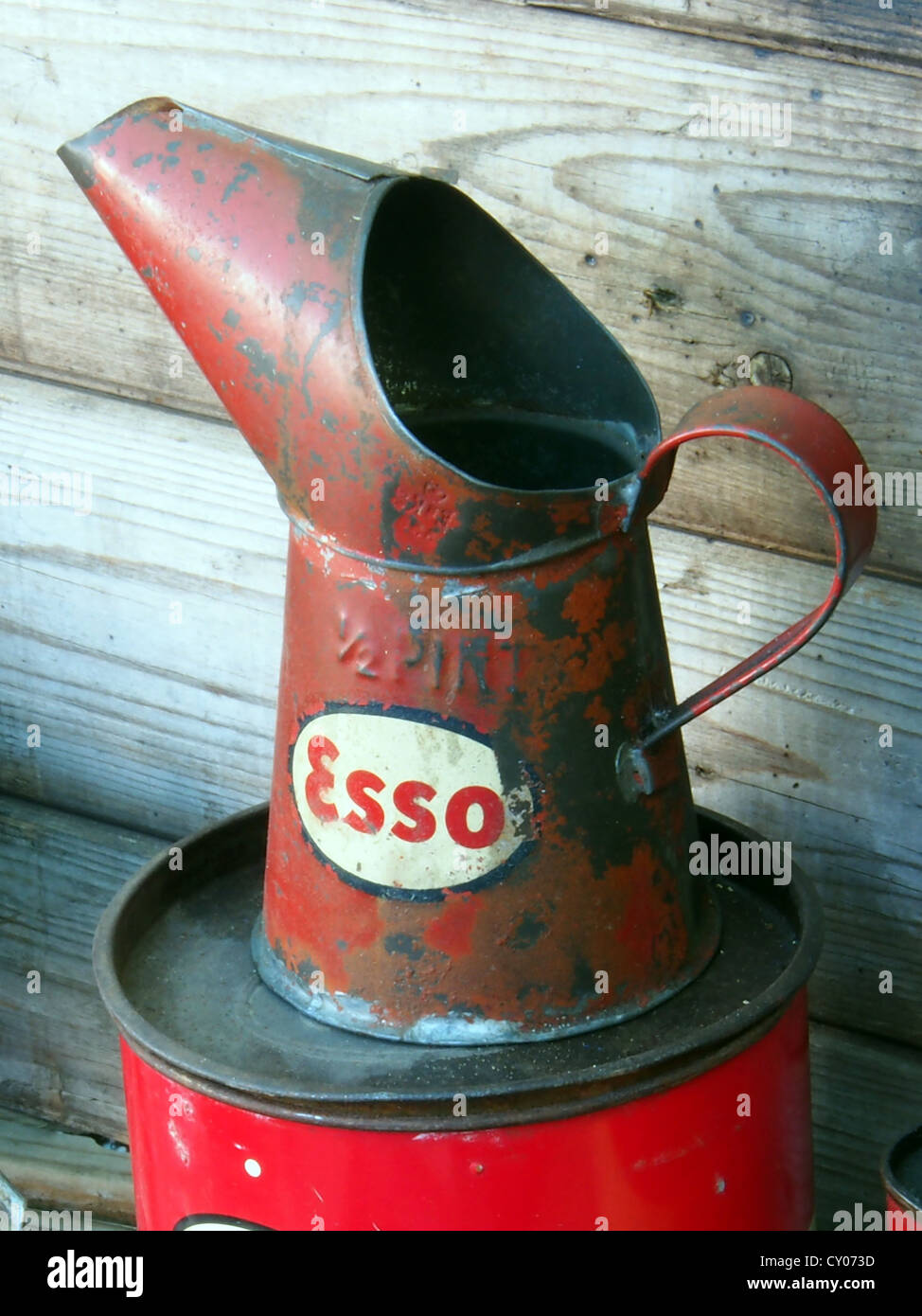 Esso 0,5 pinta di olio può Foto Stock