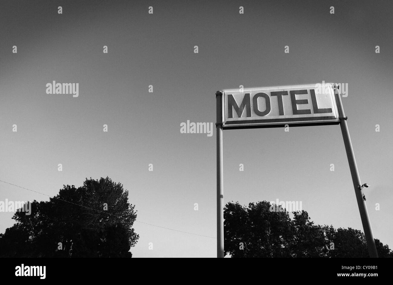Motel segno negli Stati Uniti Foto Stock