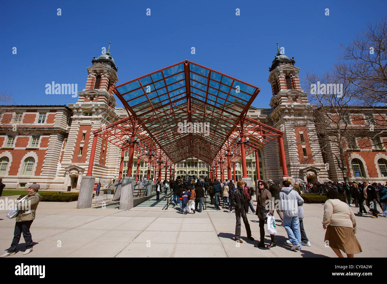 Museo di immigrazione, Ellis Island, New York, New York, Stati Uniti, America del Nord Foto Stock