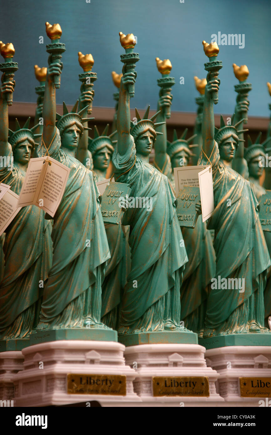 Negozio di souvenir della Statua della Libertà, Liberty Island, New York New York, Stati Uniti, America del Nord Foto Stock
