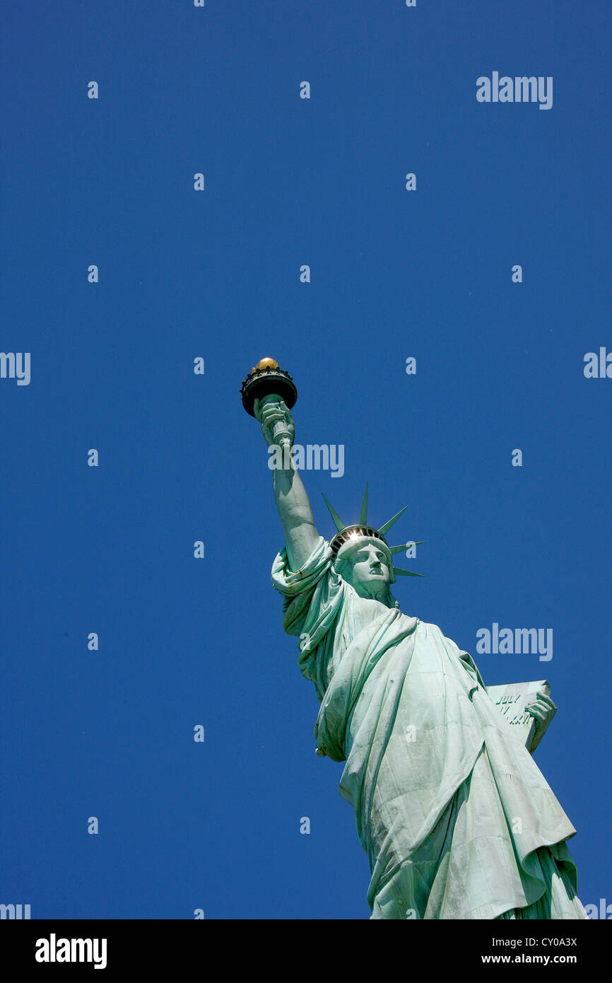 Statua della Libertà, Liberty Island, New York New York, Stati Uniti, America del Nord Foto Stock