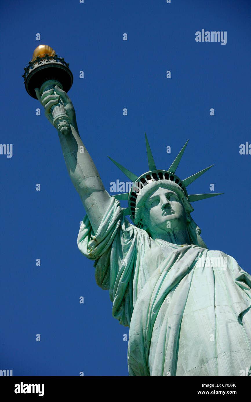 Statua della Libertà, Liberty Island, New York New York, Stati Uniti, America del Nord Foto Stock