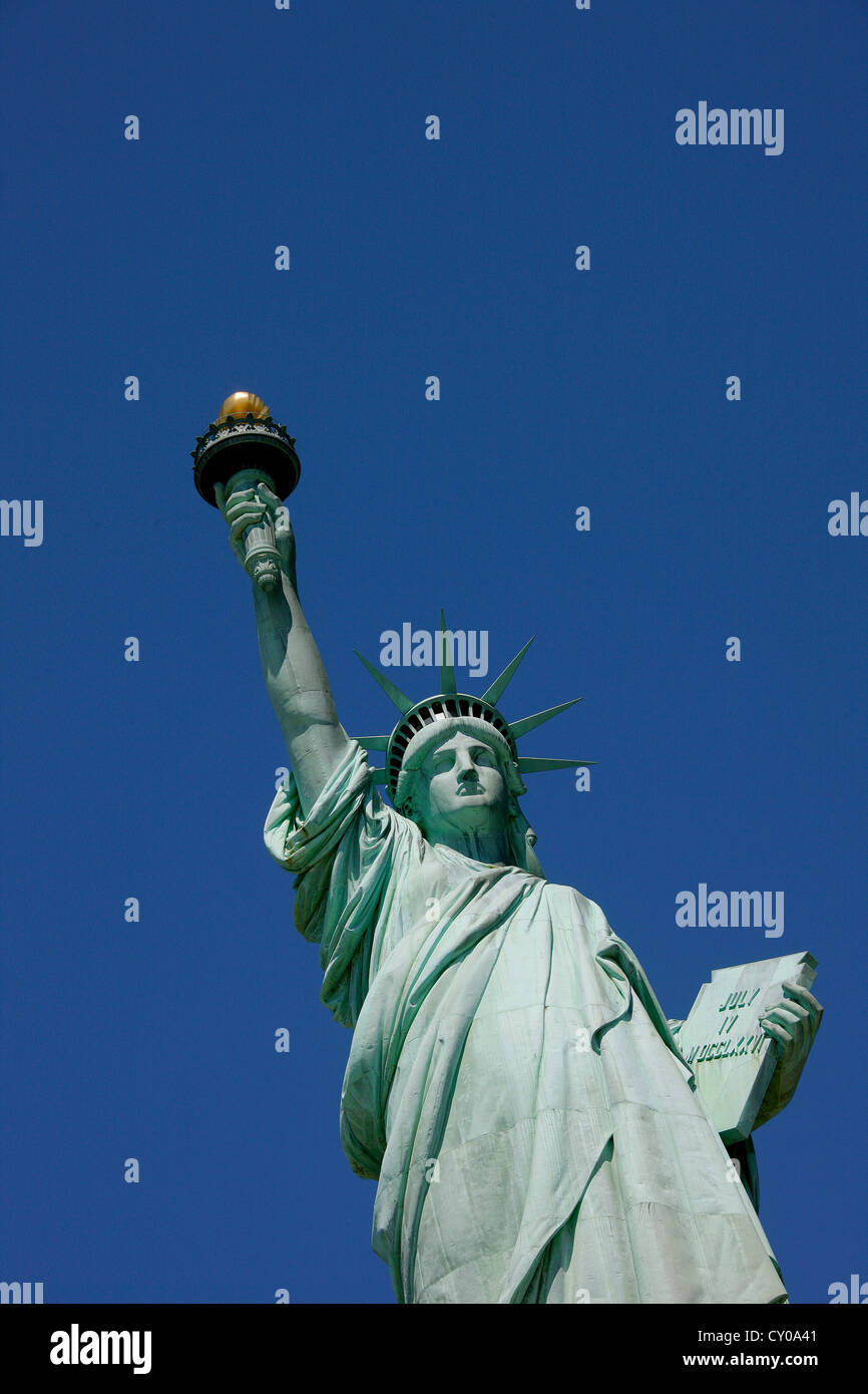 Statua della Libertà, Liberty Island, New York New York, Stati Uniti, America del Nord Foto Stock