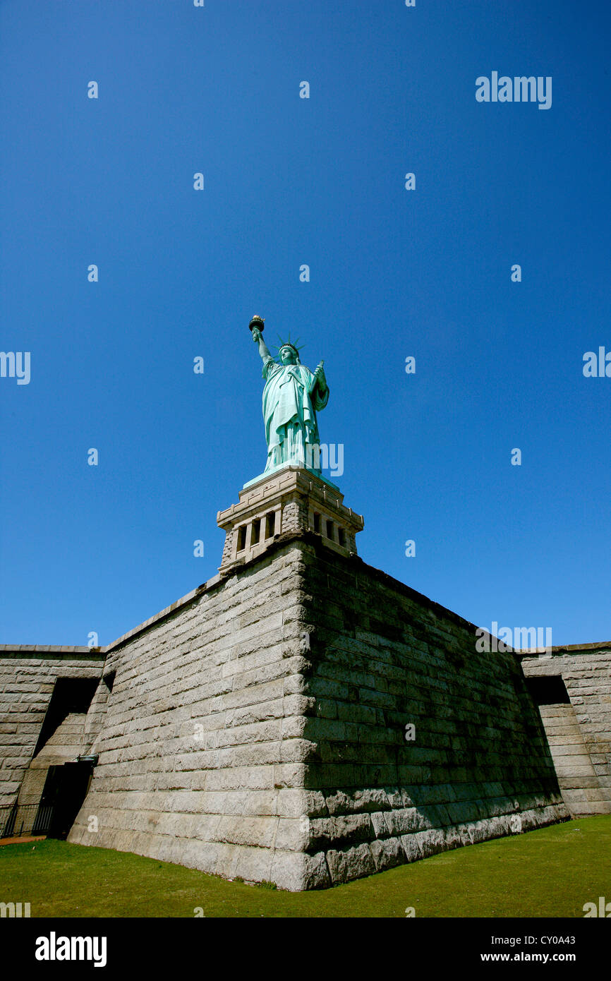 Statua della Libertà, Liberty Island, New York New York, Stati Uniti, America del Nord Foto Stock