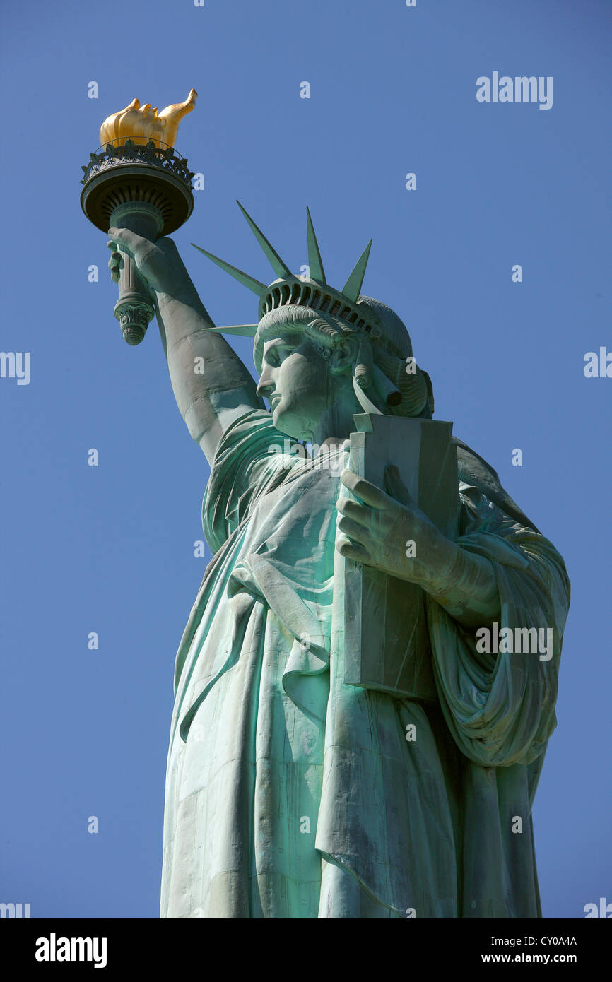 Statua della Libertà, Liberty Island, New York New York, Stati Uniti, America del Nord Foto Stock