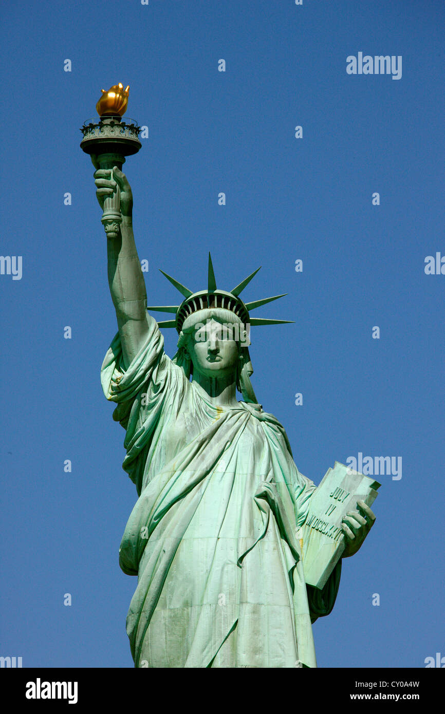 Statua della Libertà, Liberty Island, New York New York, Stati Uniti, America del Nord Foto Stock