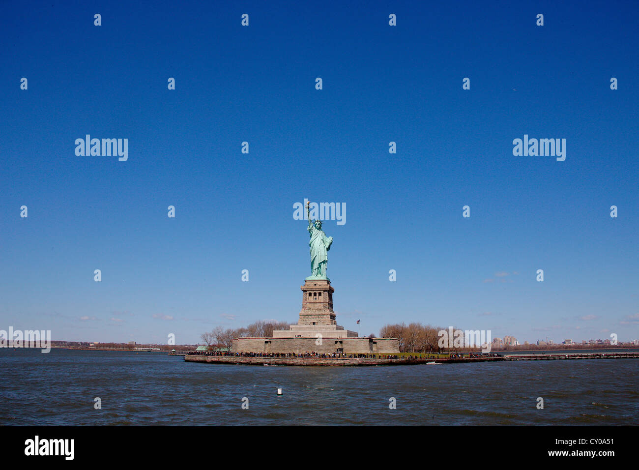Statua della Libertà, Liberty Island, New York New York, Stati Uniti, America del Nord Foto Stock