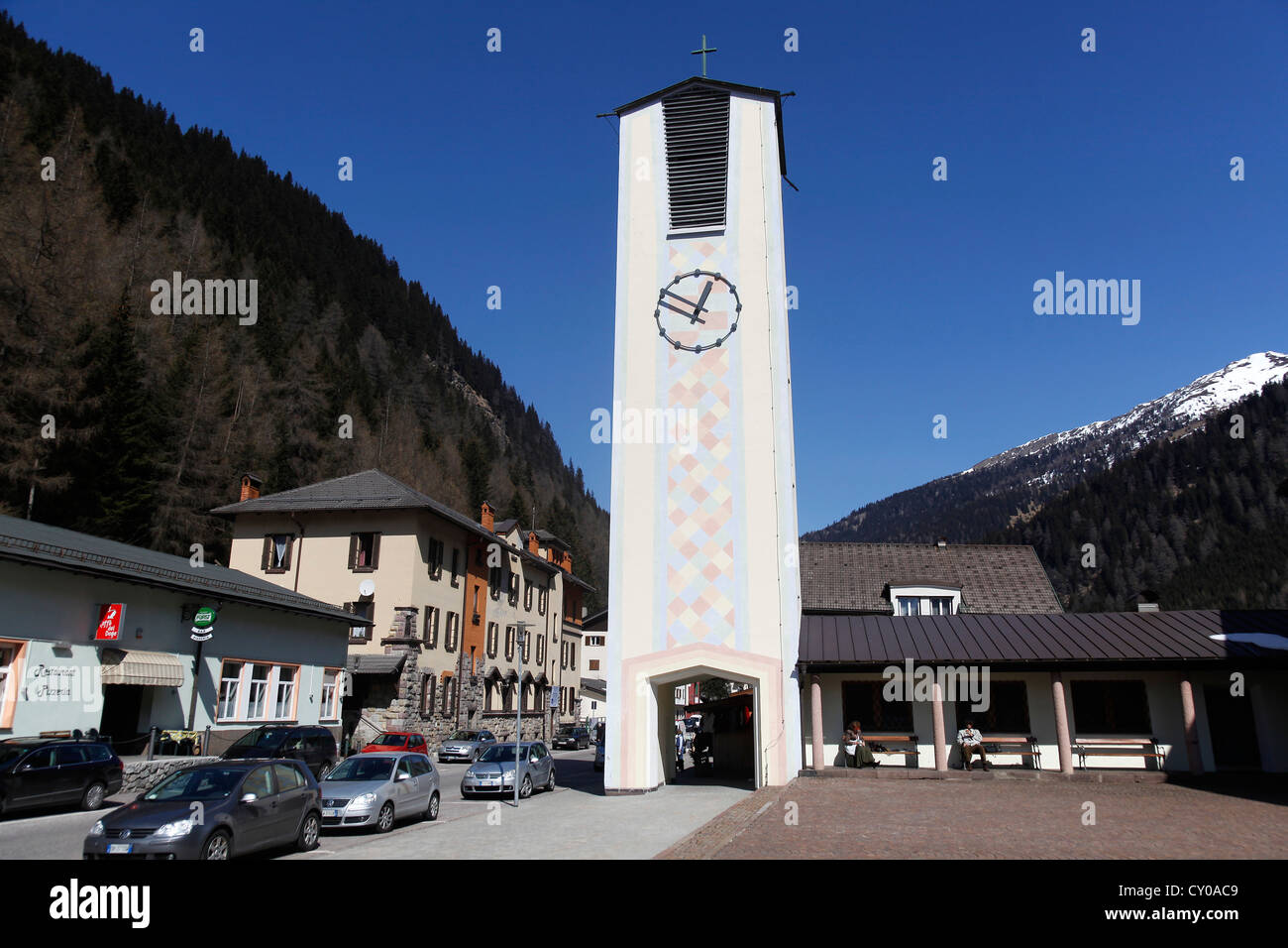 Maria am Wege autostrada chiesa, Brennero o Brennero, Alto Adige, Italia, Europa Foto Stock