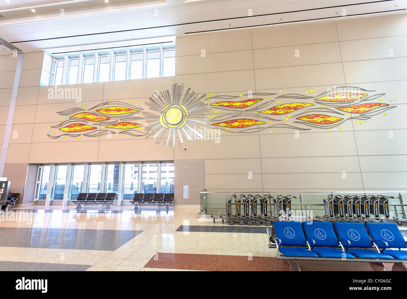 Interno di un aeroporto di Las Vegas - Aeroporto Internazionale di McCarran Foto Stock