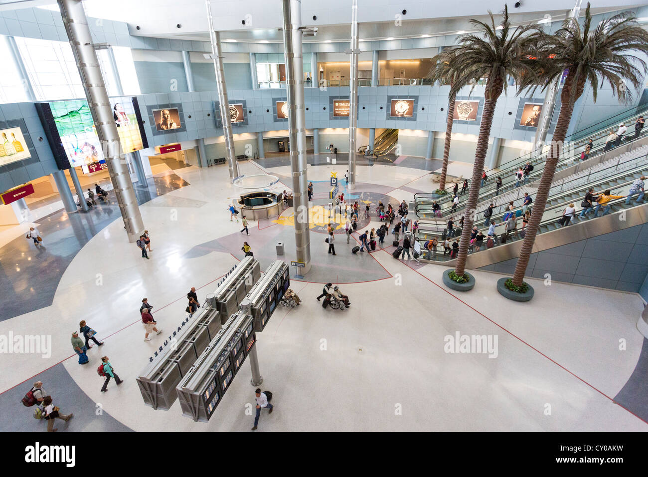 Interno di un aeroporto di Las Vegas - Aeroporto Internazionale di McCarran Foto Stock