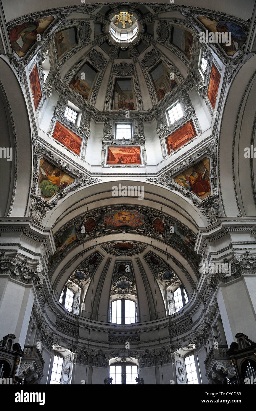 La cupola del Duomo di Salisburgo, consacrata nel 1628, Salisburgo, provincia di Salisburgo, Austria, Europa Foto Stock