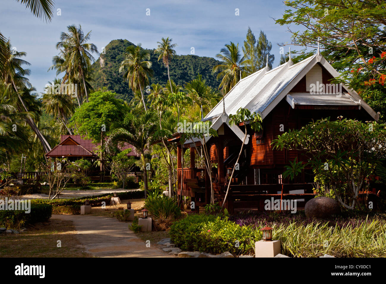 RESORT in un parco nazionale del Golfo di Thailandia Foto Stock