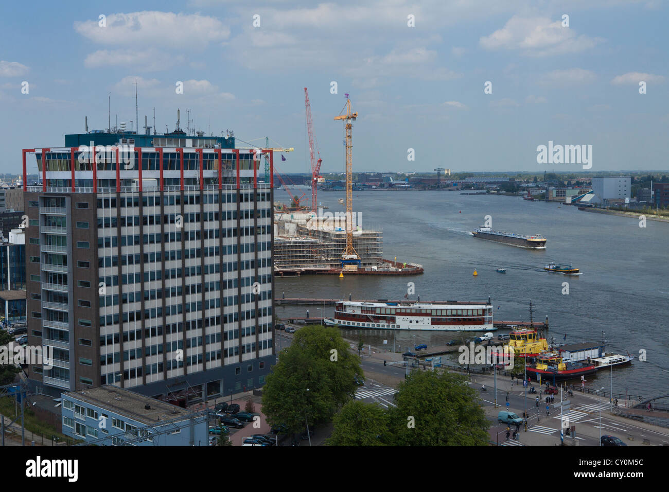 Amsterdam stazione ferroviaria Foto Stock