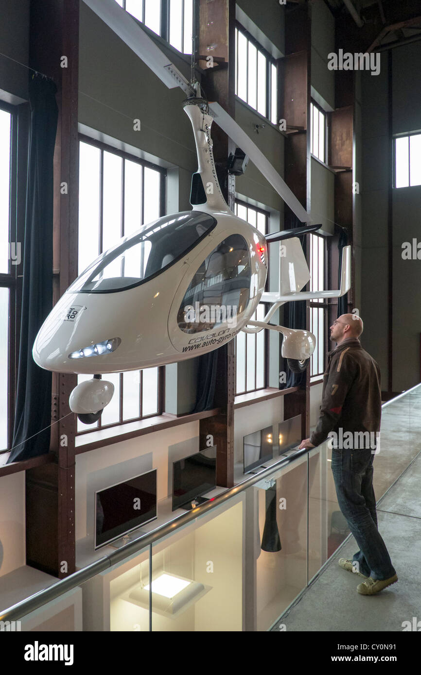 Girocottero o Aerogyro sul display al Red Dot Design Museum di Essen, Germania Foto Stock