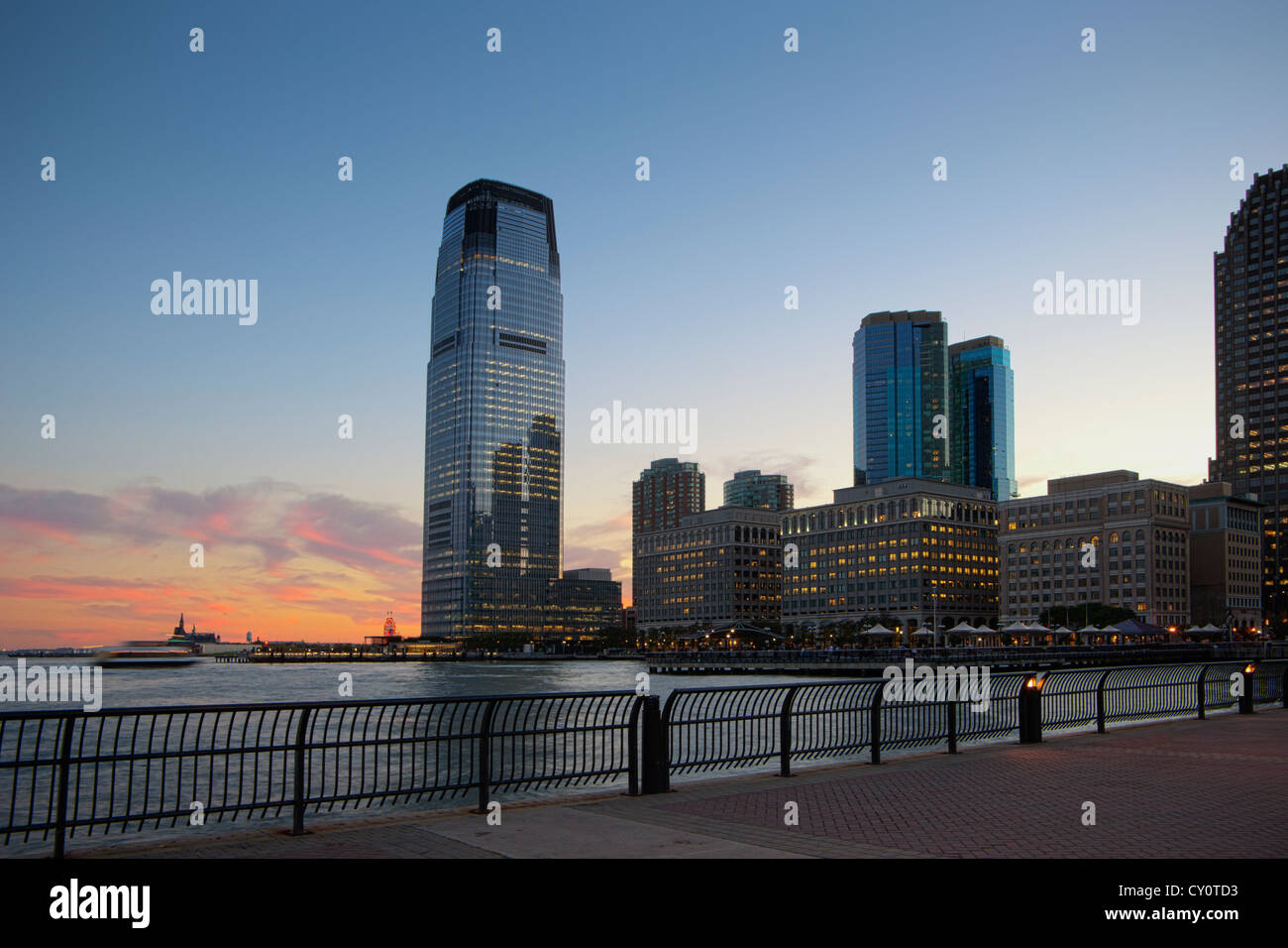 Goldman Sachs Tower in Exchange Place Jersey City, New Jersey, STATI UNITI D'AMERICA Foto Stock