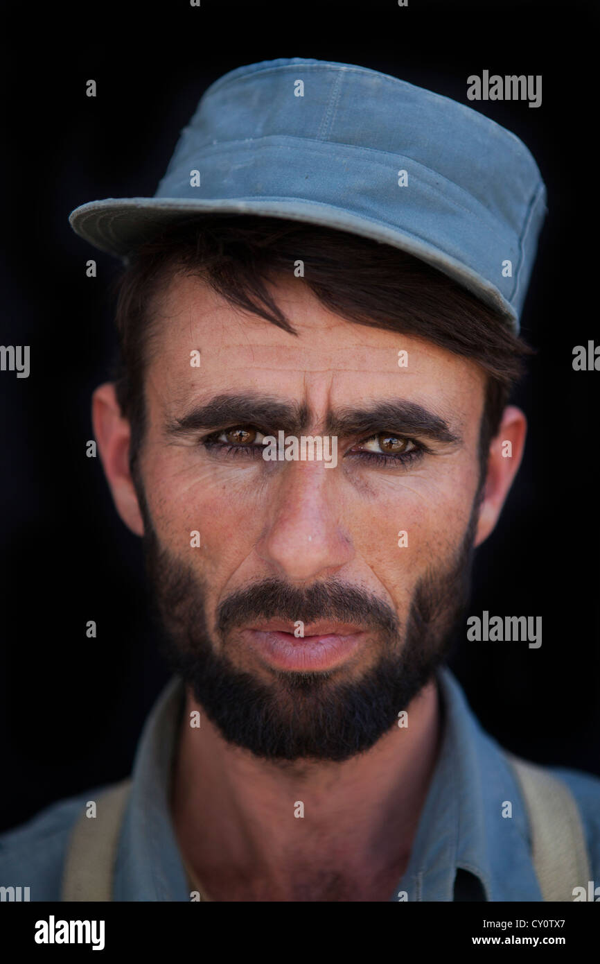 Polizia afghani addestrati da militare olandese Foto Stock