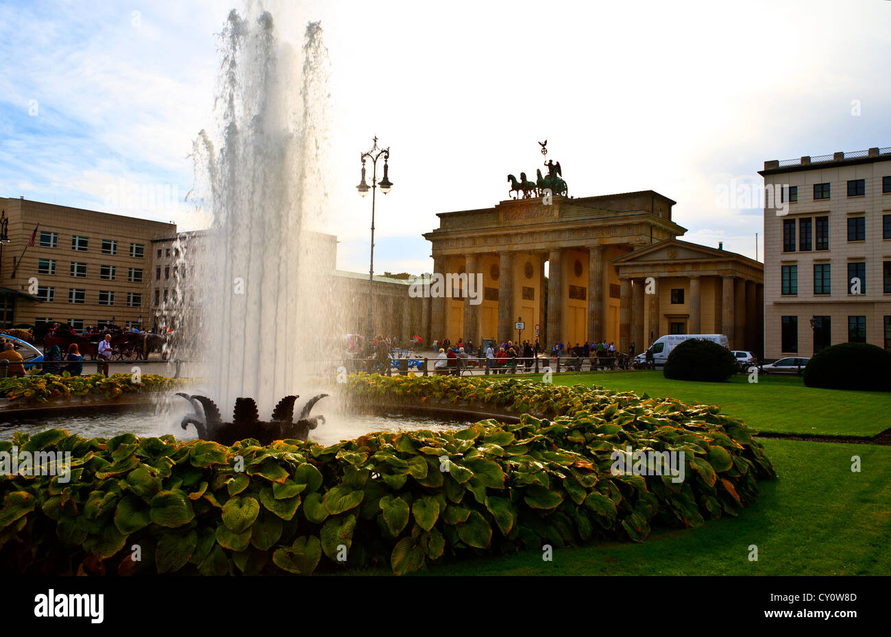 Brandenburger Tor Berlino Germania Brandenburger Arch Berlino Germania Foto Stock