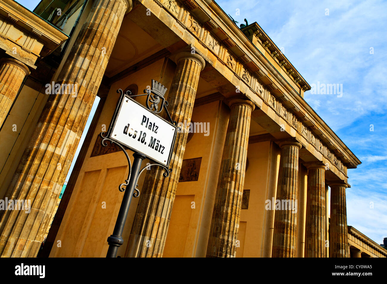 Berlino Germania Porta di Brandeburgo Foto Stock