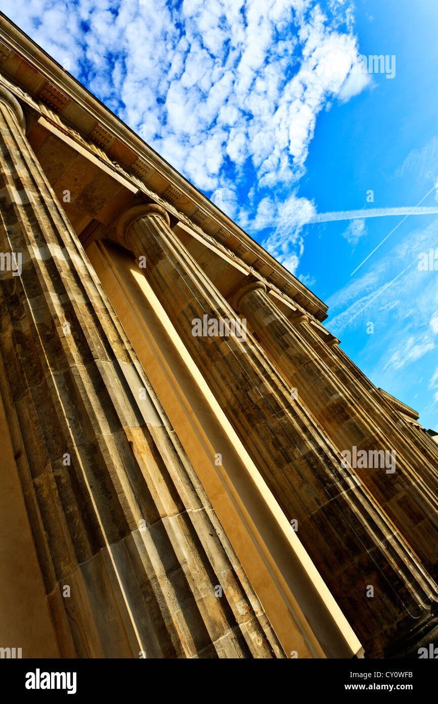 Porta di Brandeburgo Berlino Germania Brandeburgo Arch Berlino Germania Foto Stock