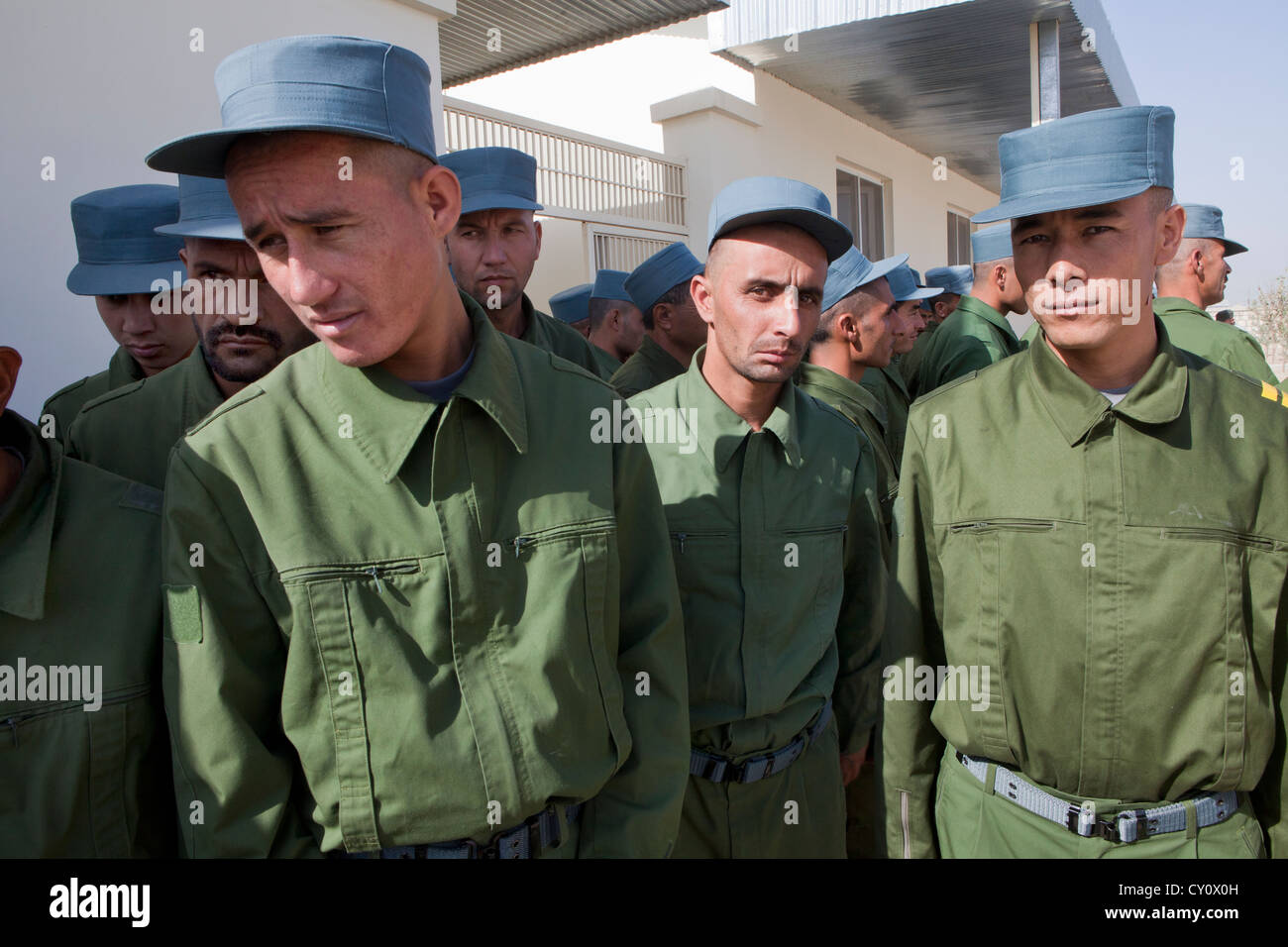 La formazione del personale di polizia center di Kunduz, Afghanisan. Foto Stock