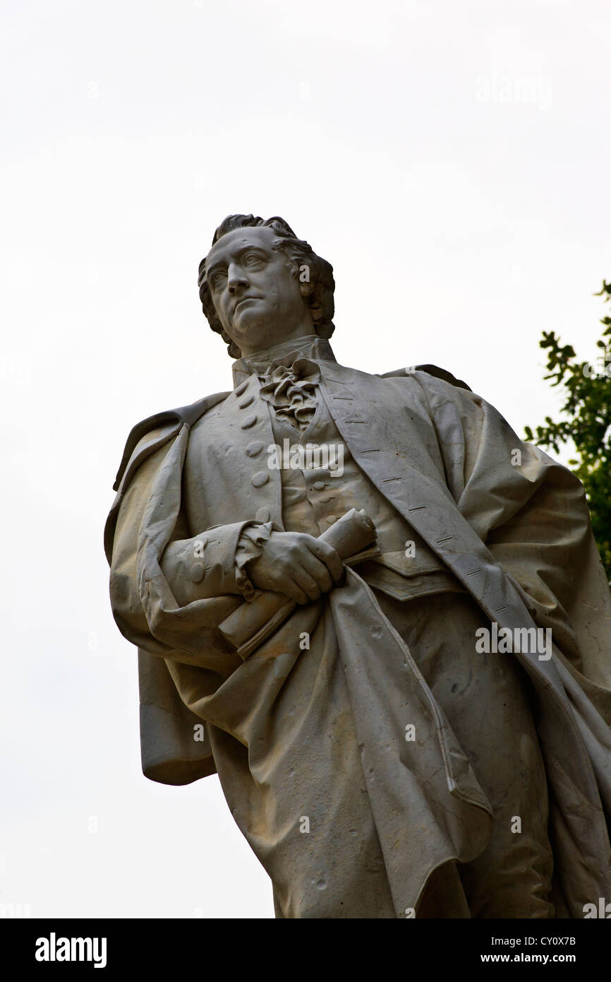 Statua di Wolfgang Goethe Tiergarten Berlino Germania Foto Stock